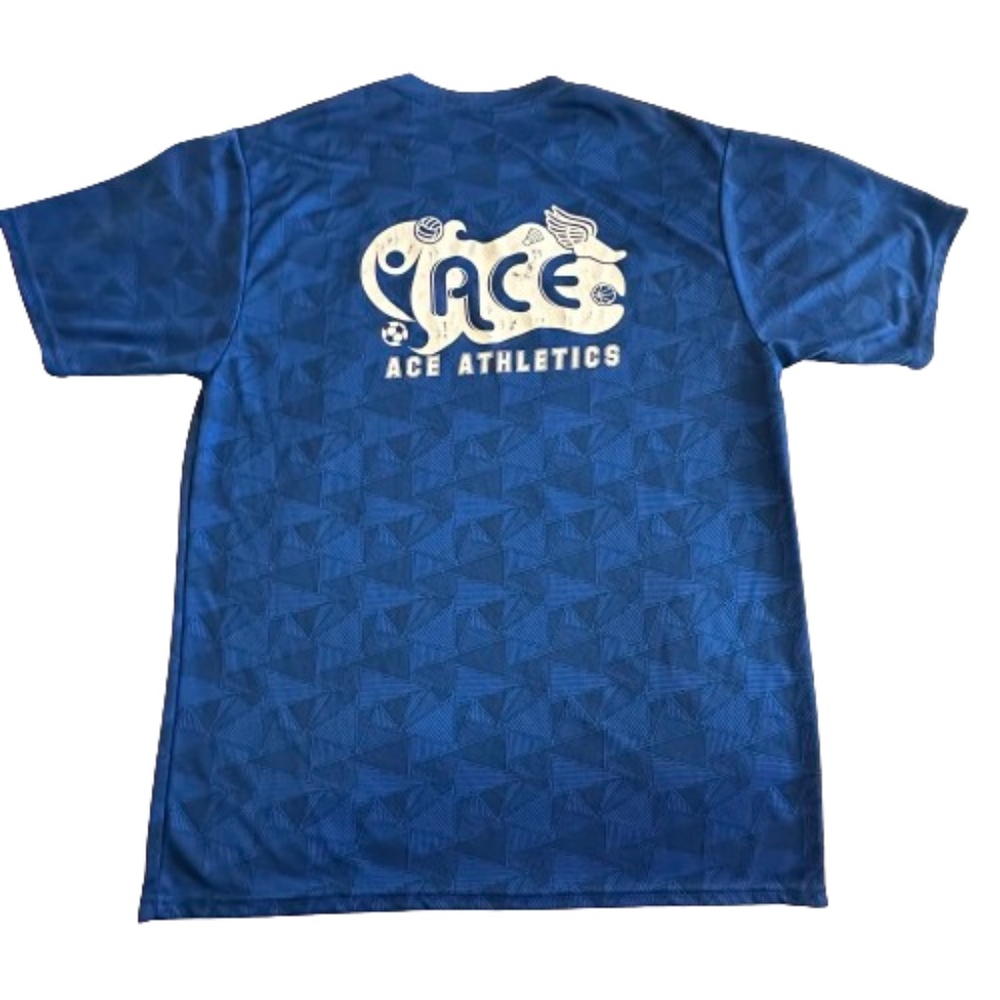 Augusta Sportswear Man's L Blue&Wite Short Sleeves Athletic Sportswear Tee Shirt - Picture 5 of 10